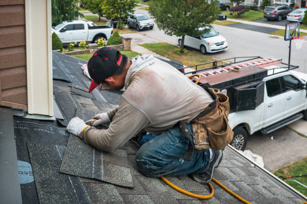 Professional Emergency Roof Repair technician working in Todd, PA